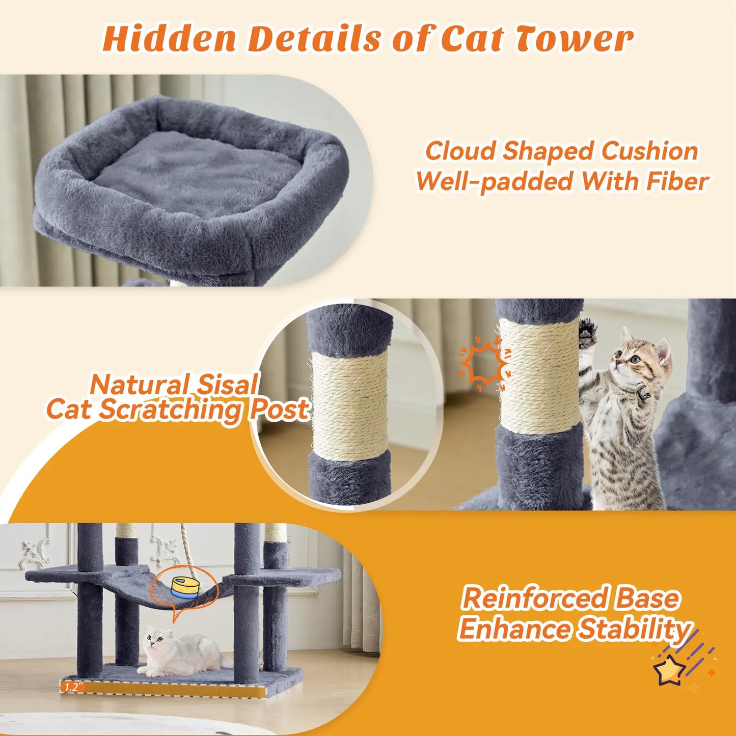 High-Rise Haven: Multi-Level Cat Tree with Luxury Condo