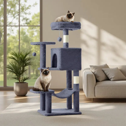 High-Rise Haven: Multi-Level Cat Tree with Luxury Condo